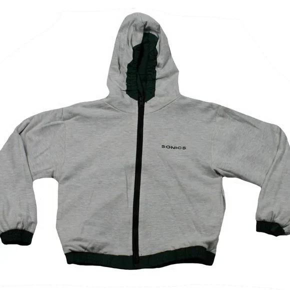 NWOT Seattle Supersonics NBA Reversible Jacket Green/Gray Youth 4/5 or 6/7 - Picture 4 of 8